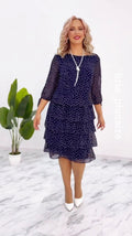 Timeless Polka Dot Dress Comfortable Elegance