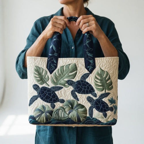 Artisan Tote Bag Sea Turtle Grace