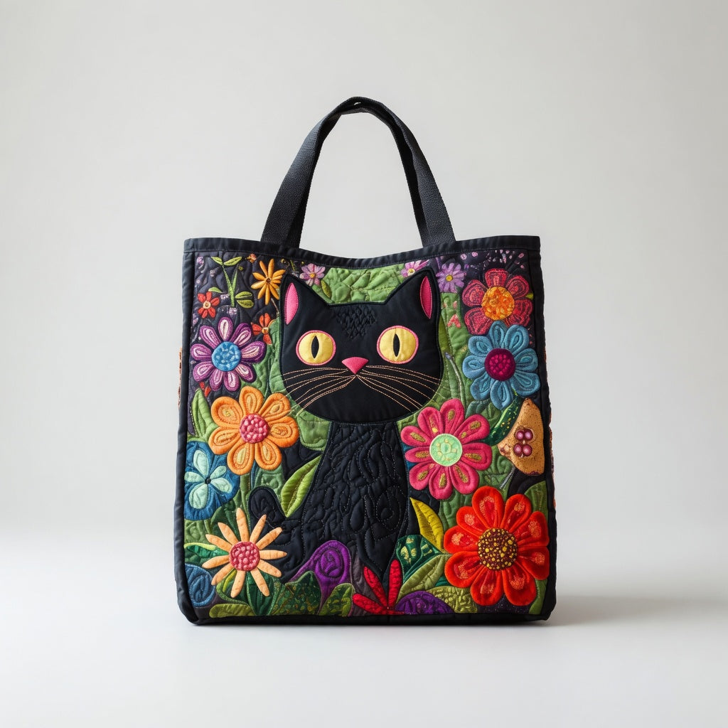 Artisan Tote Bag Enchanted Black Cat