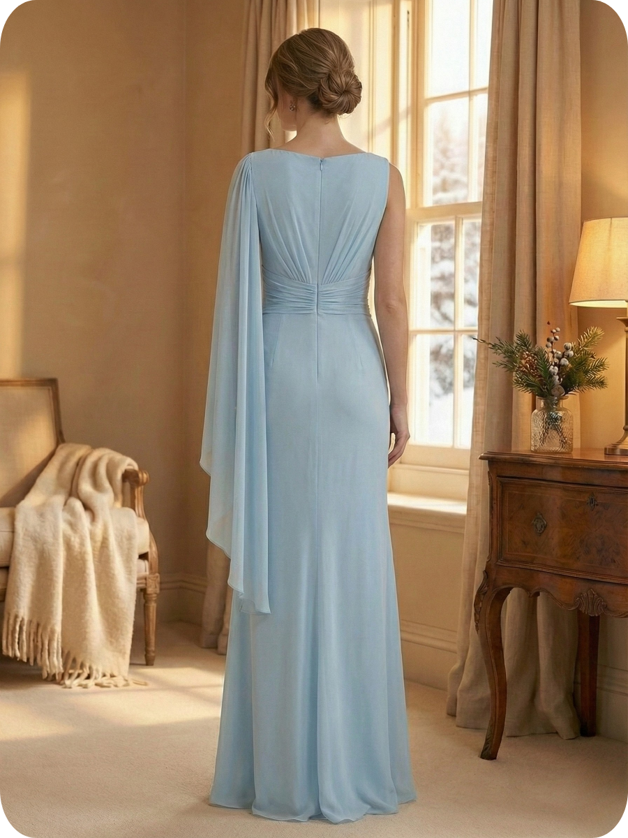 Flowy Maxi Dress with Refined Lines