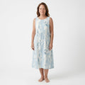 Casual Midi Dress - Sky Blue
