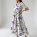 Elegant Vintage Floral Dress
