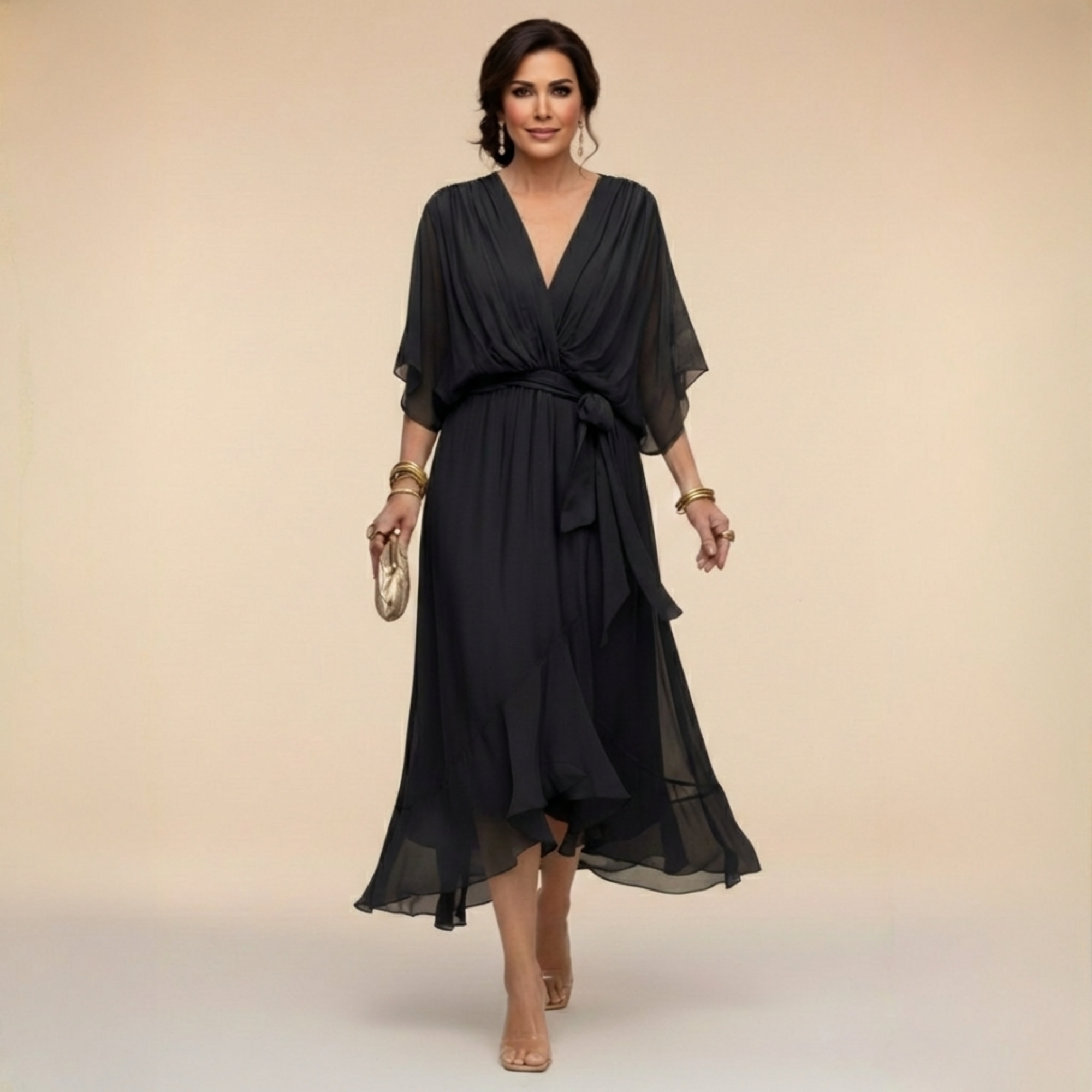 Flowy Elegant Maxi Dress - Monica