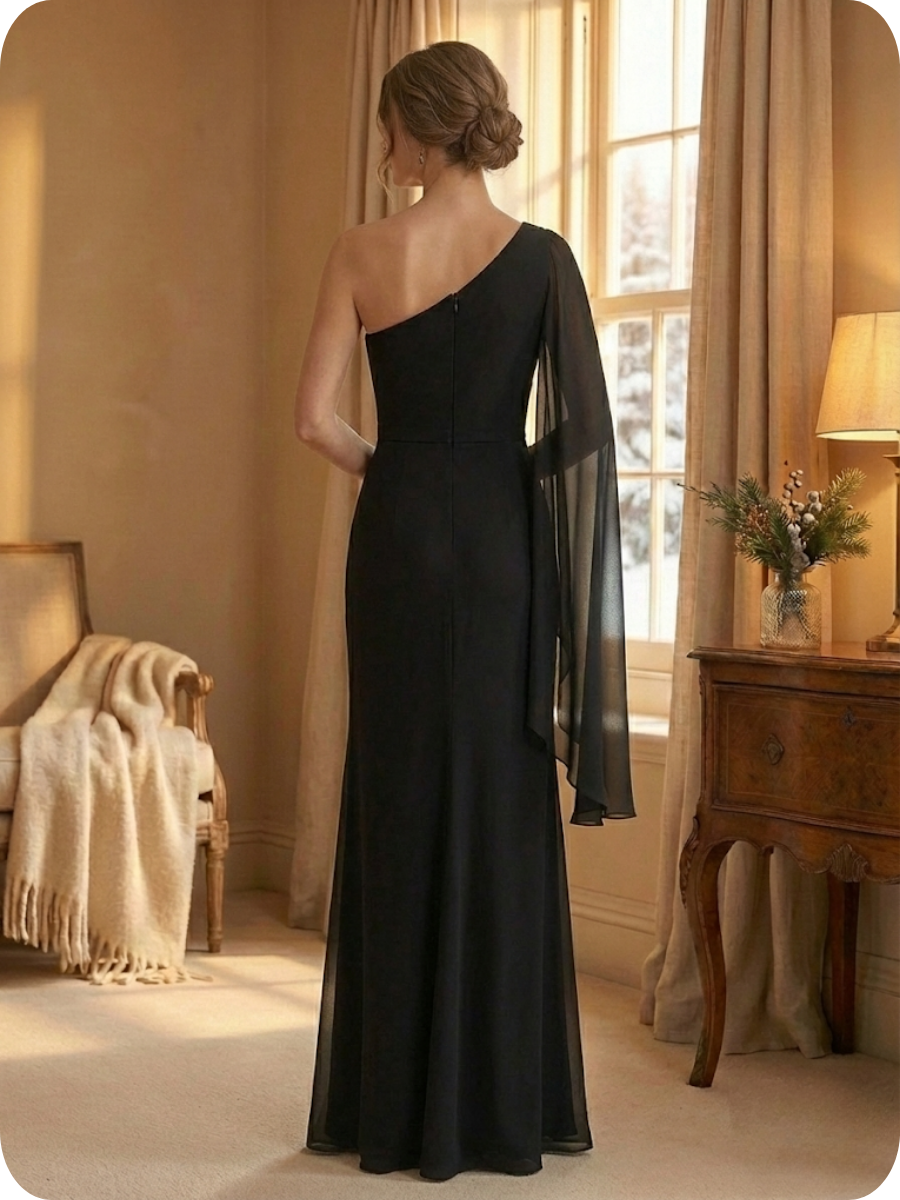 Flowy Maxi Dress with Refined Lines