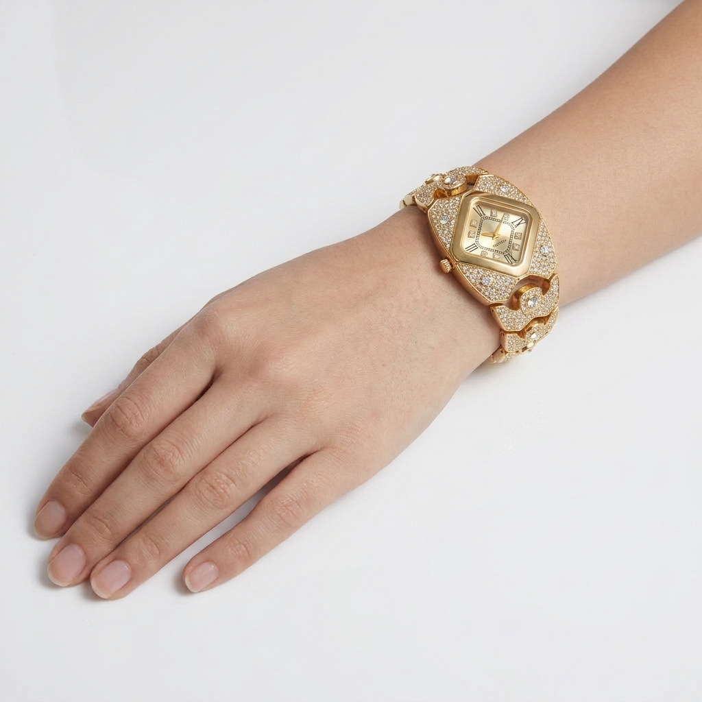 Timeless Elegance Crystal Watch