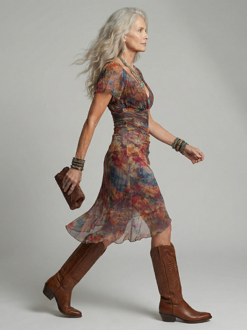 Quiet Halter Midi Dress