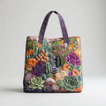 Artisan Tote Bag Succulent Garden