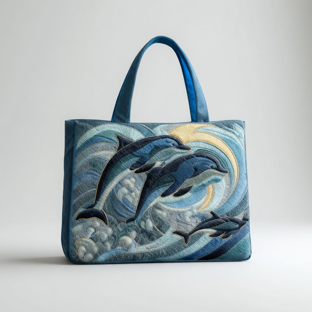 Artisan Tote Bag Ocean Dolphin