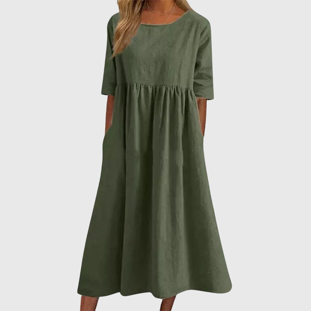 Flowy Short Sleeve Dress for Every Occasion