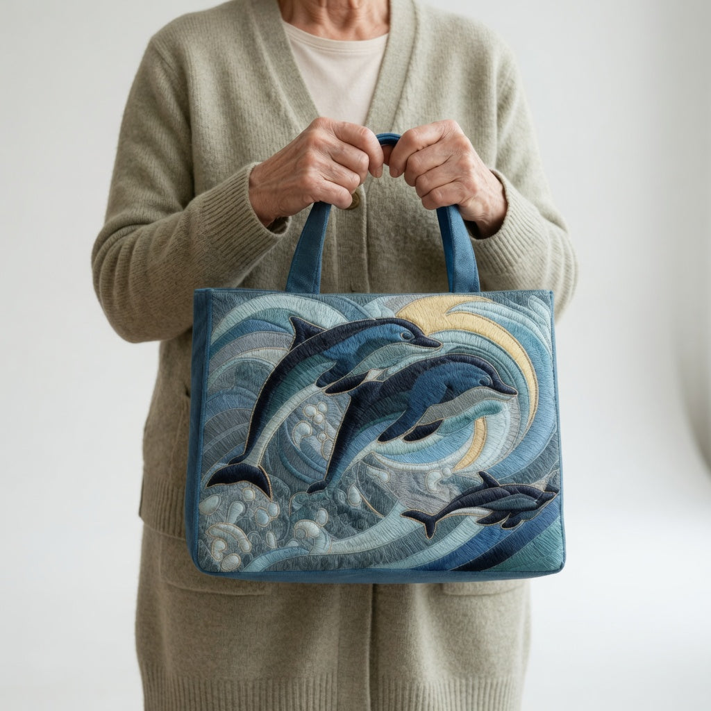 Artisan Tote Bag Ocean Dolphin
