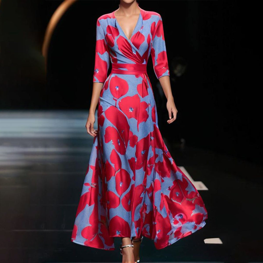 Comfortable Dress with Three Quarter Sleeves