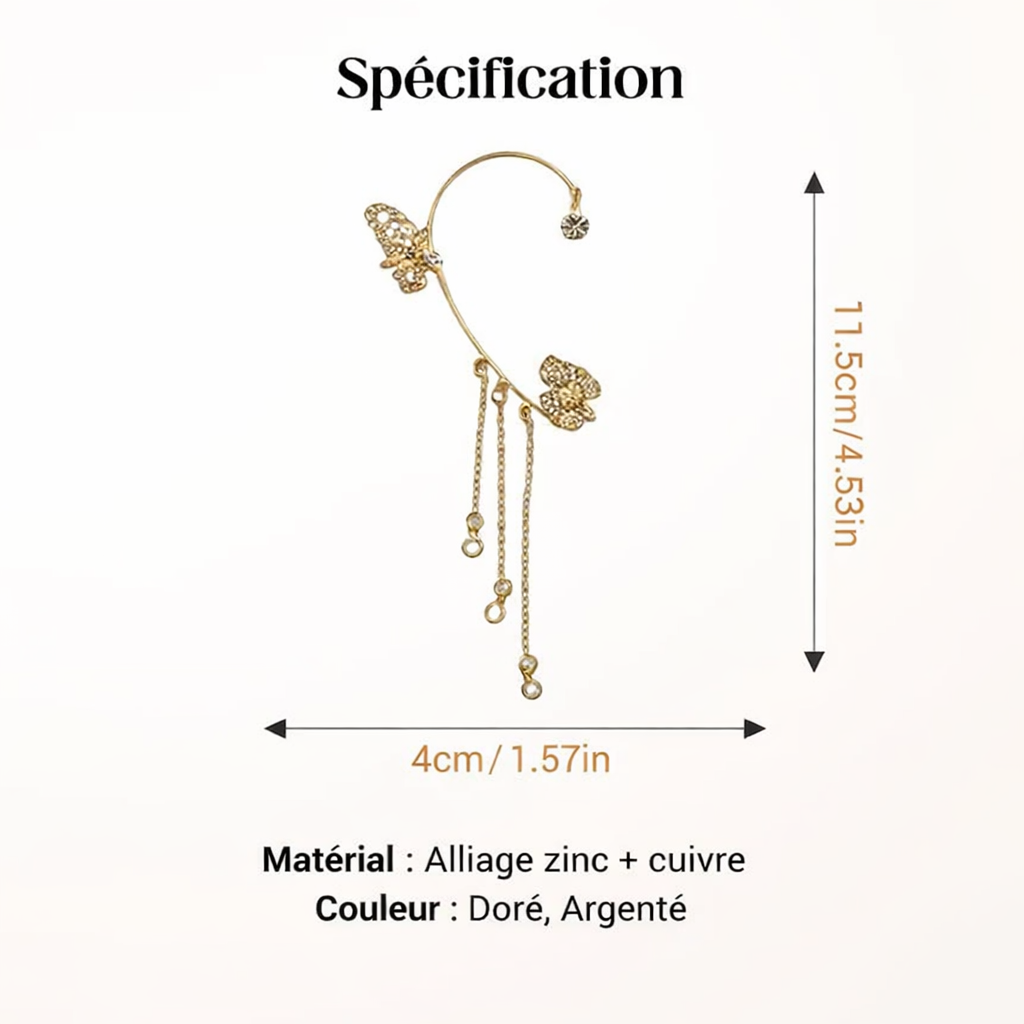 Butterfly Earrings Luminous Elegance