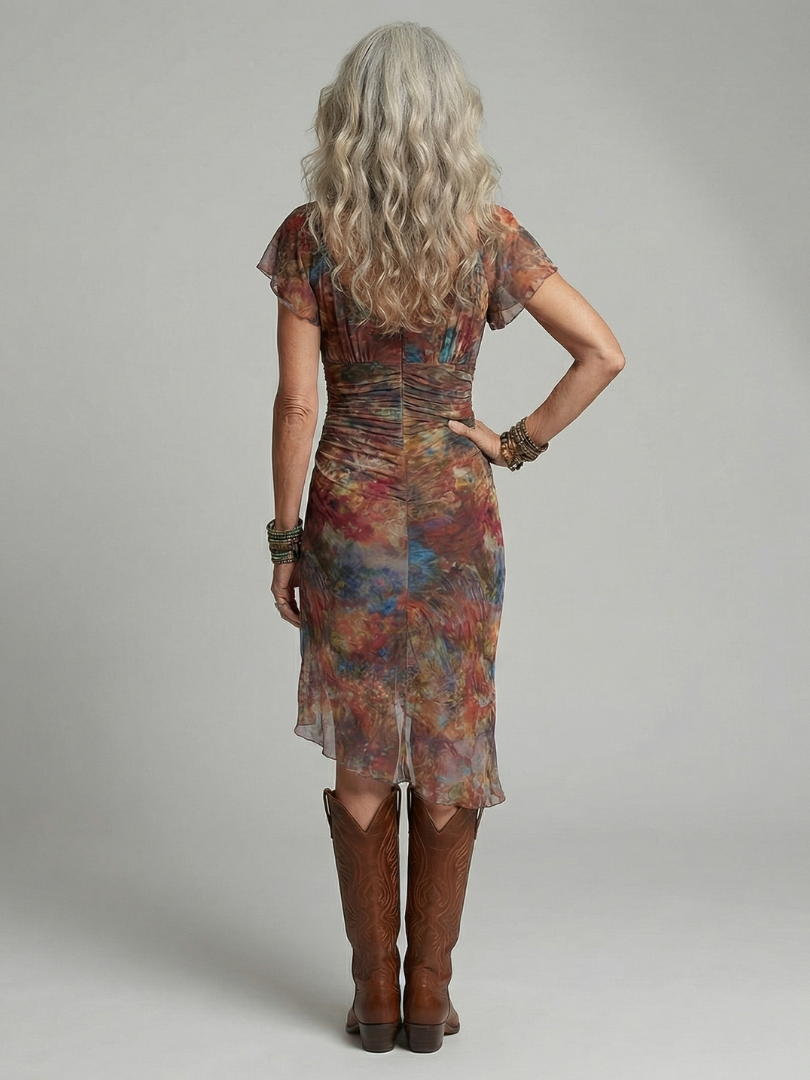 Quiet Halter Midi Dress