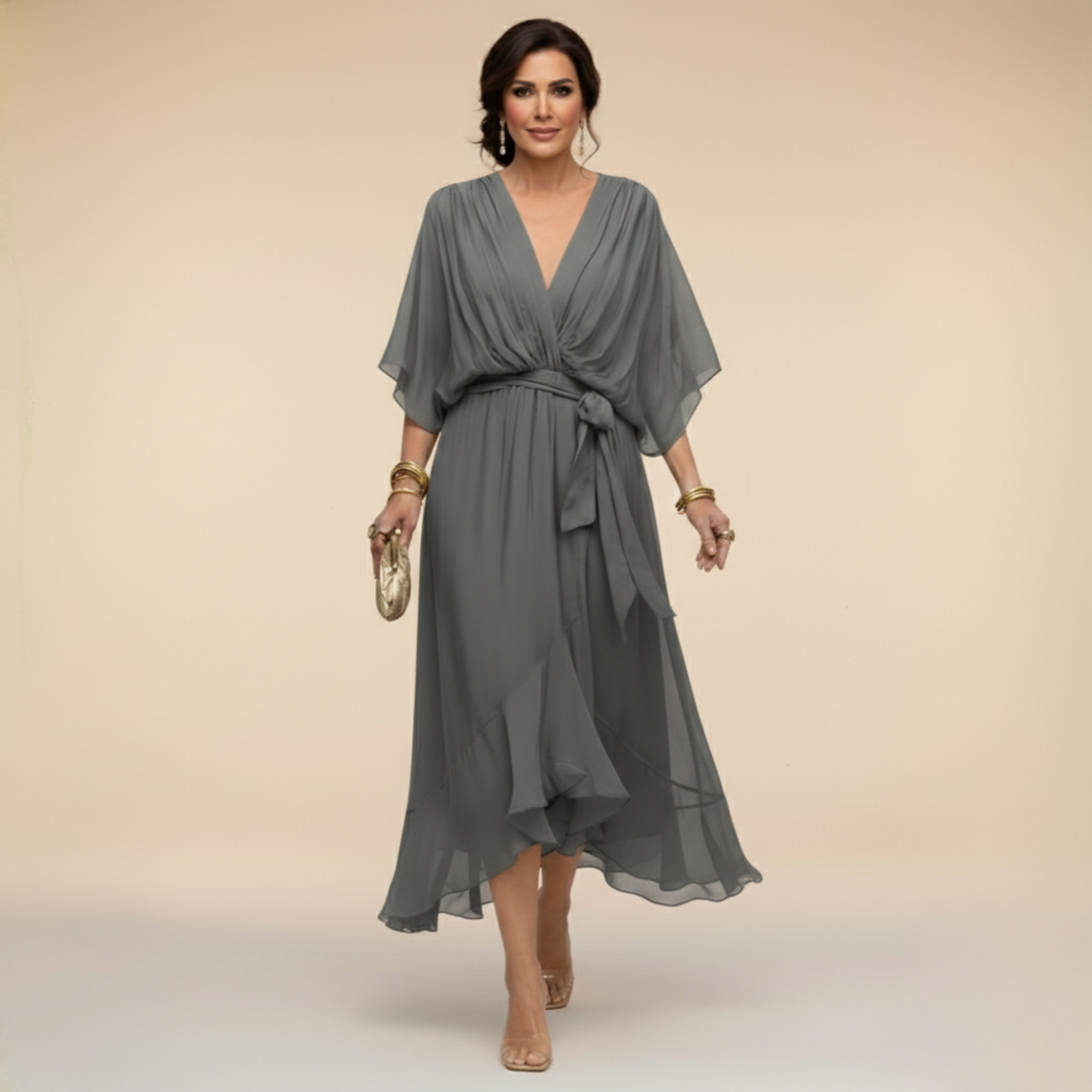 Flowy Elegant Maxi Dress - Monica