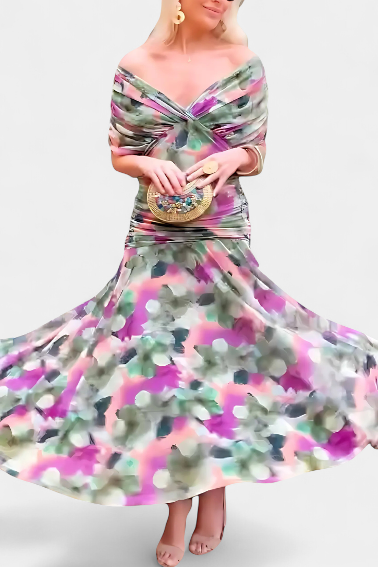 Floral Dress with Airy Grace