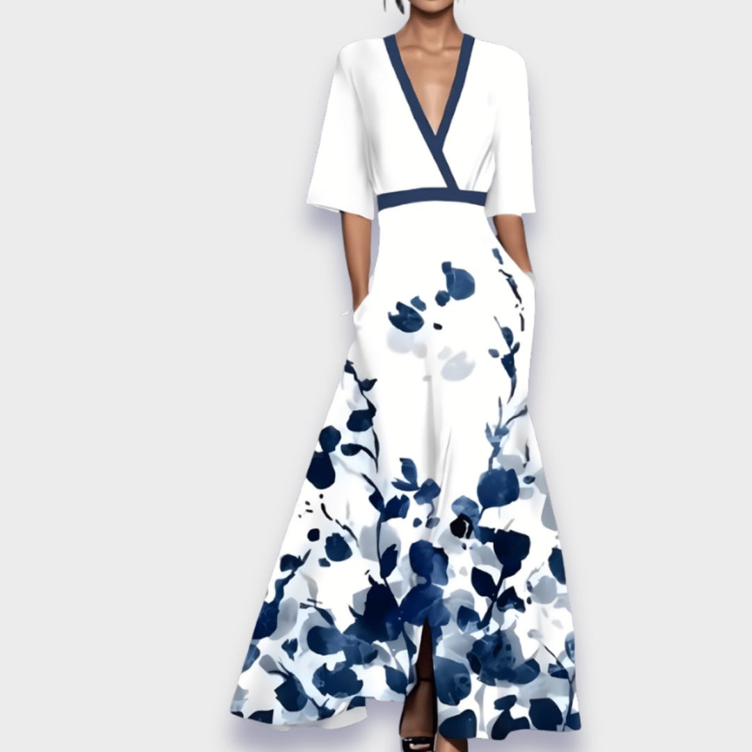 Comfortable Dress with Three Quarter Sleeves
