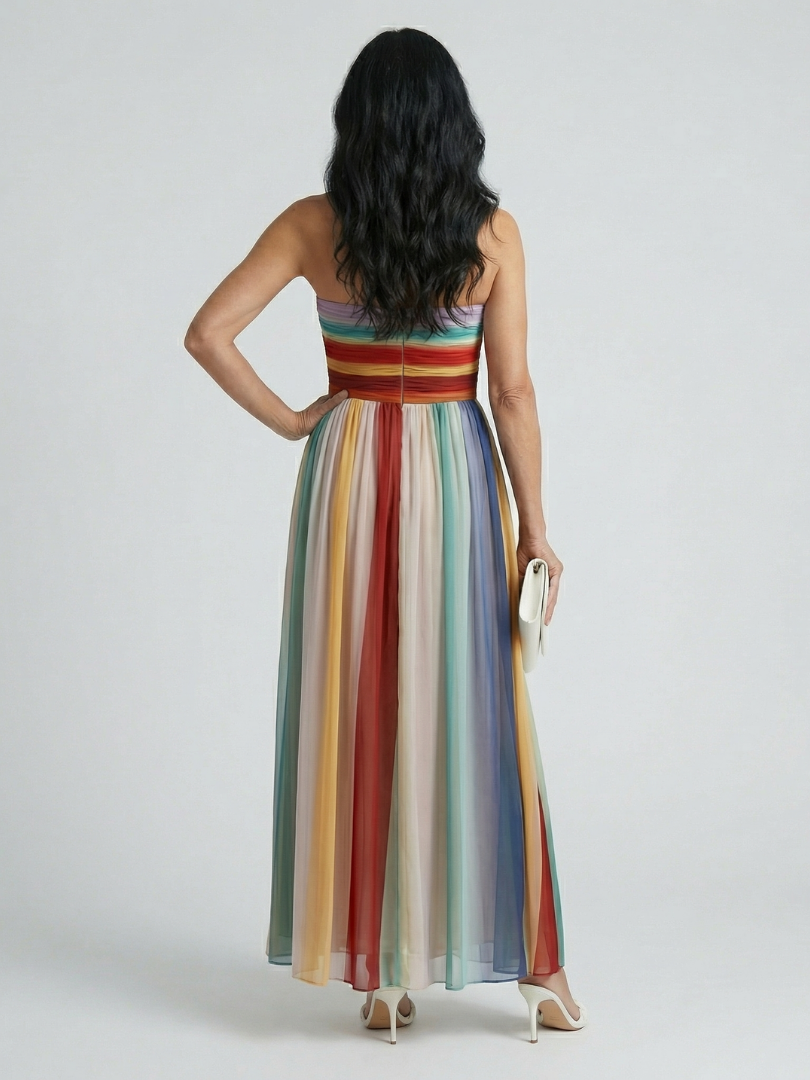 Lightweight Striped Maxi Dress
