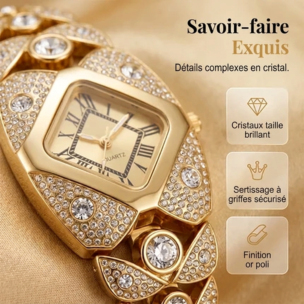 Timeless Elegance Crystal Watch