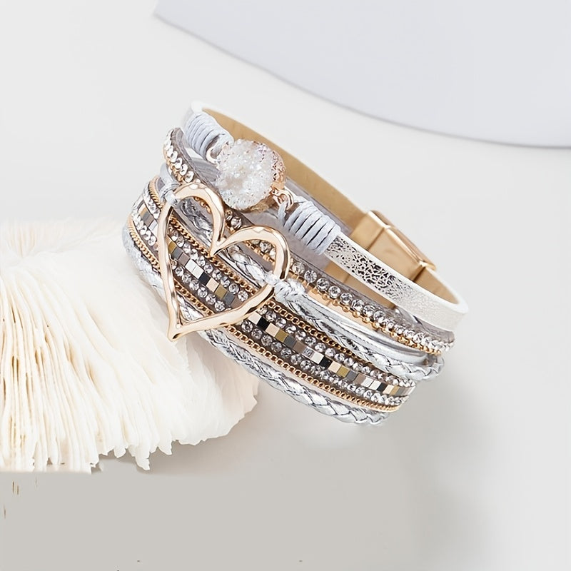 Boho Multistrand Leather Bracelet