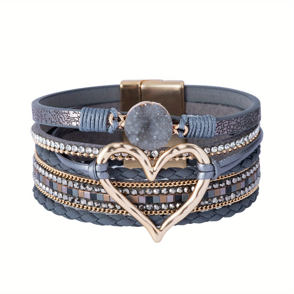 Boho Multistrand Leather Bracelet