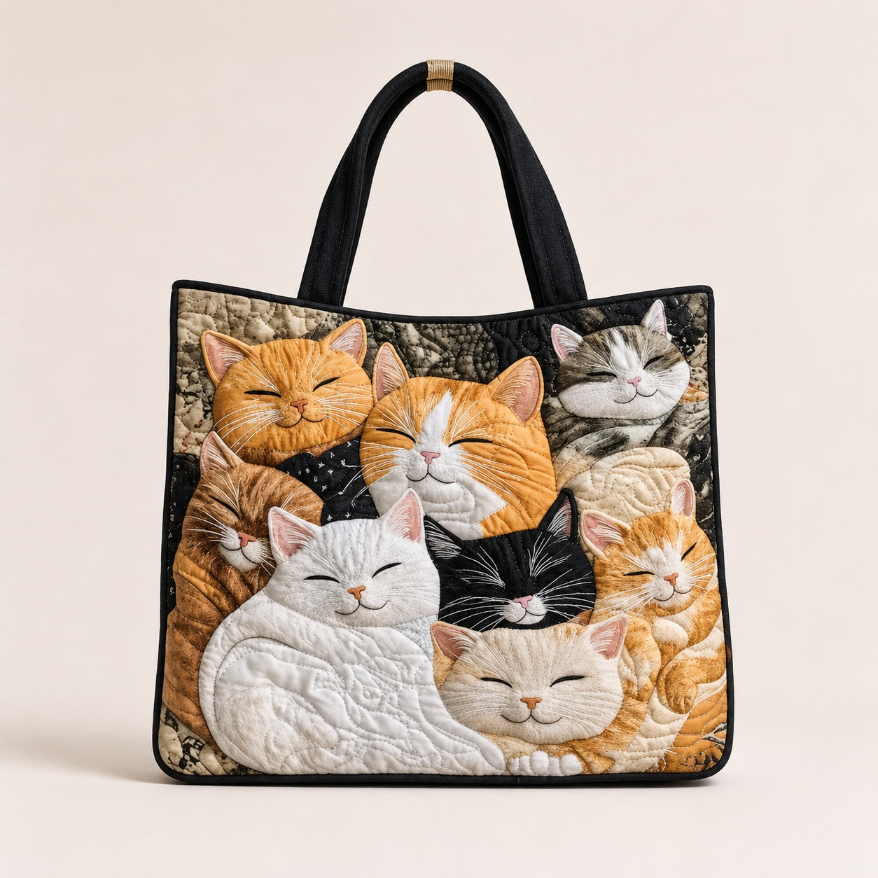 Artisan Tote Bag Sleeping Kittens