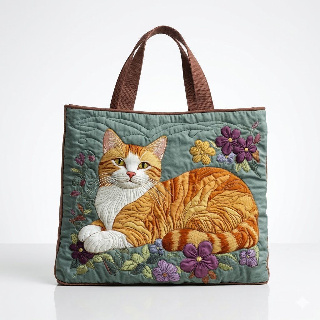 Artisan Tote Bag Ginger Cat