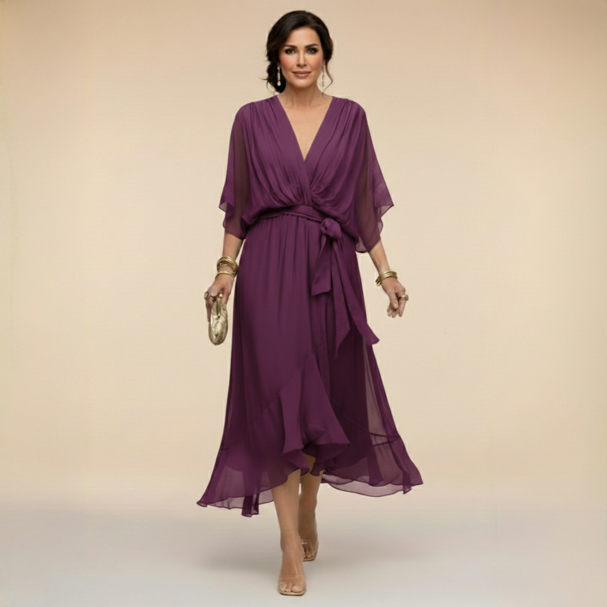 Flowy Elegant Maxi Dress - Monica