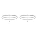 Gold and Silver Double Chain Anklet Minimalist Elegance