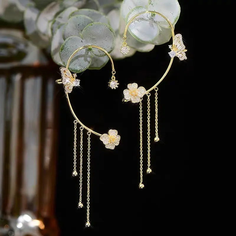 Butterfly Earrings Luminous Elegance