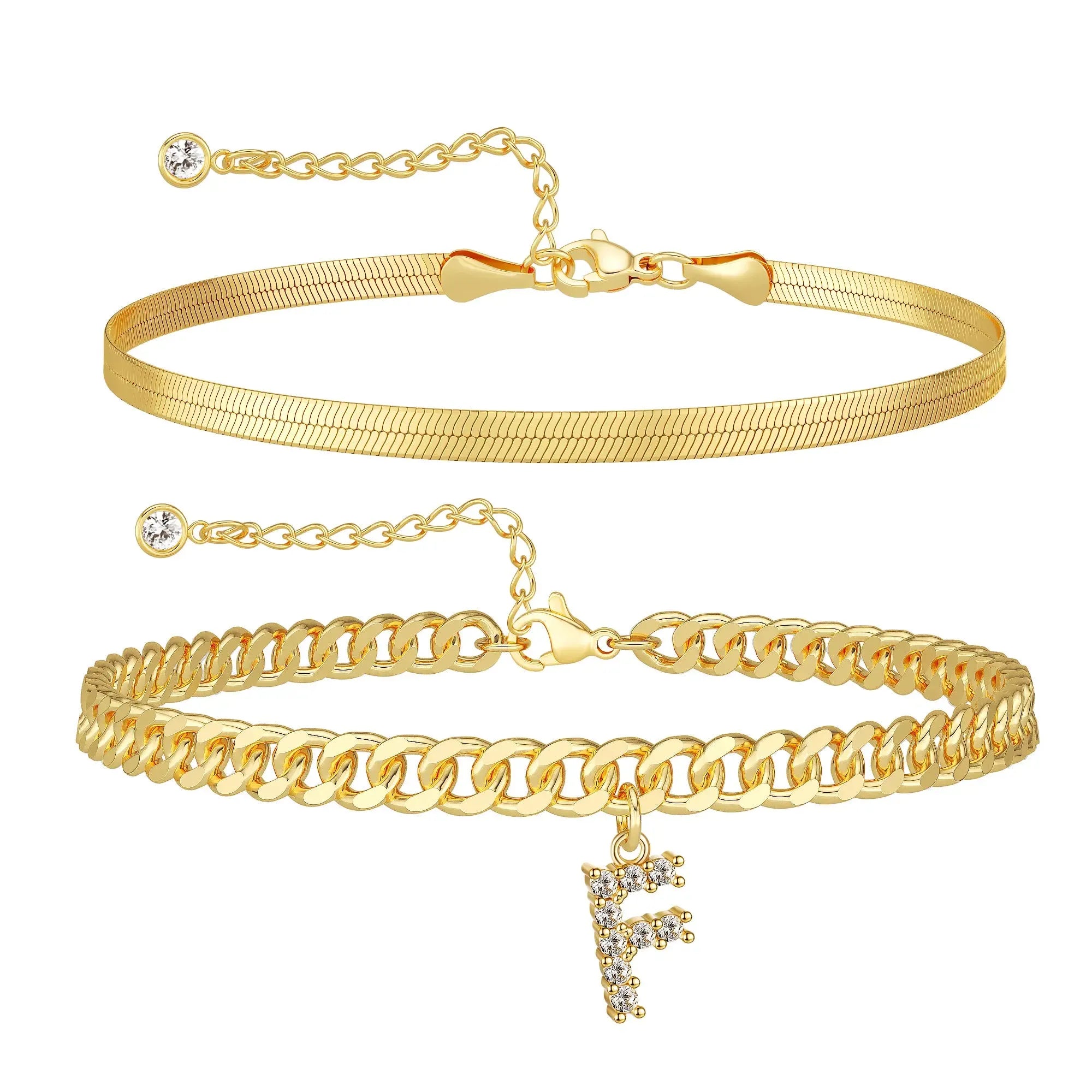 Personalized Initial Anklet