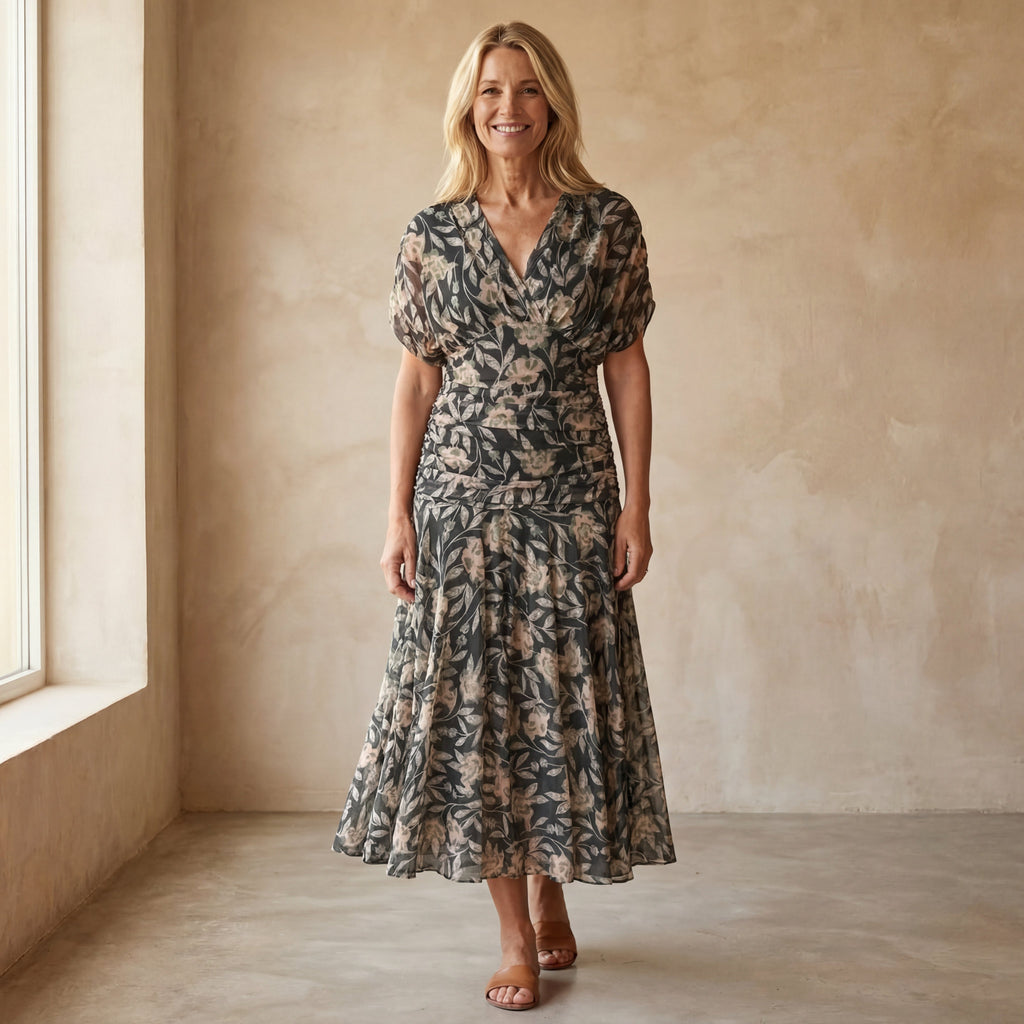 Curve Flattering Dress with Relaxed Fit