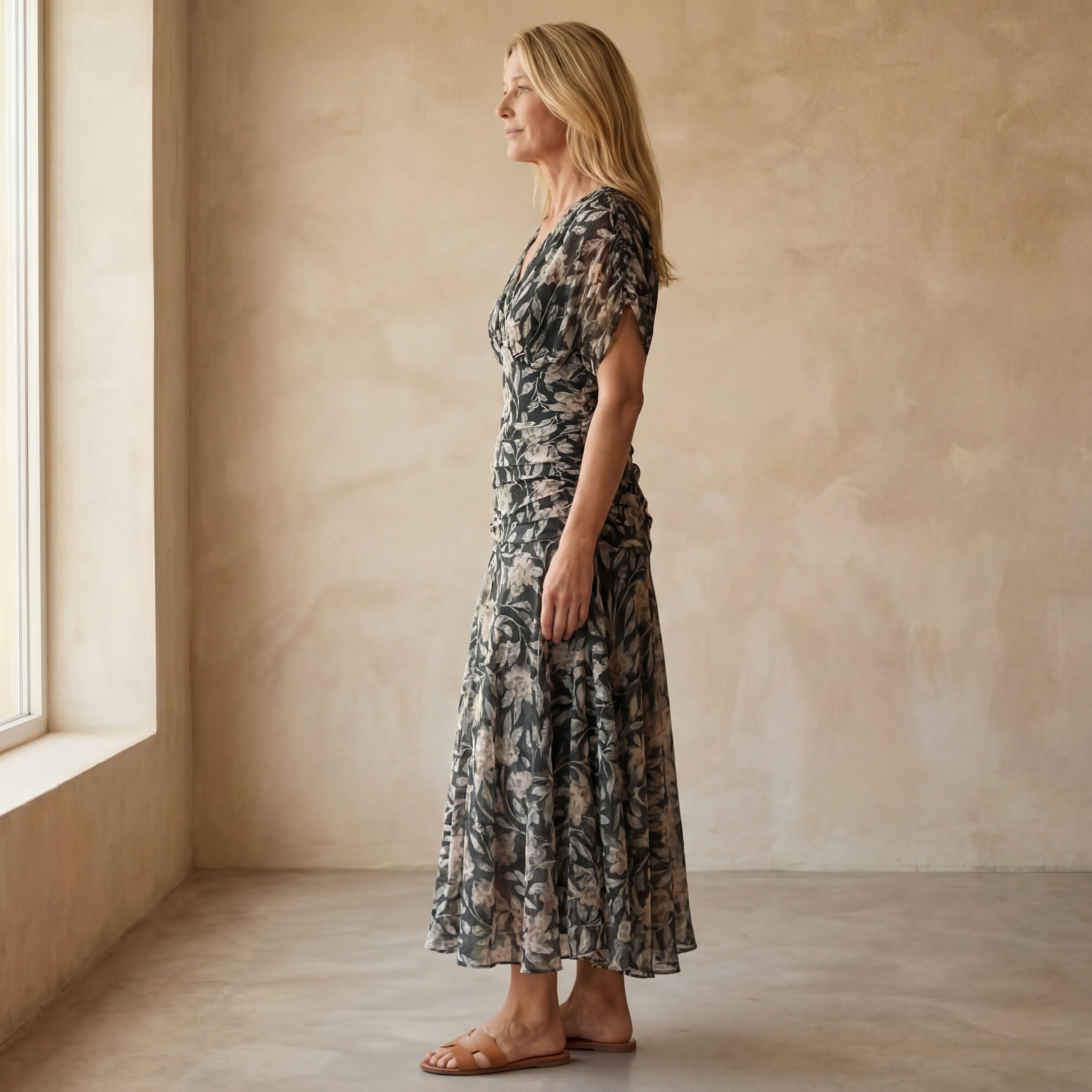 Curve Flattering Dress with Relaxed Fit