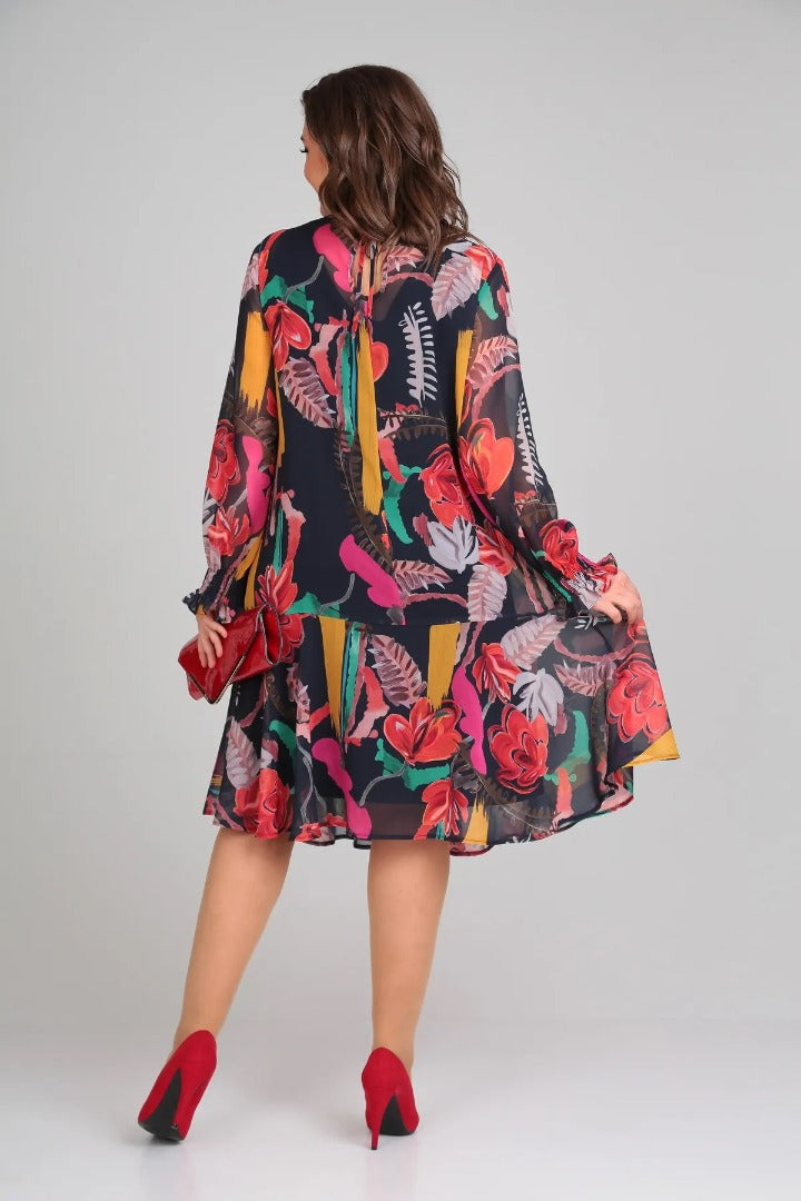 Elegant Feminine Floral Flowy Dress
