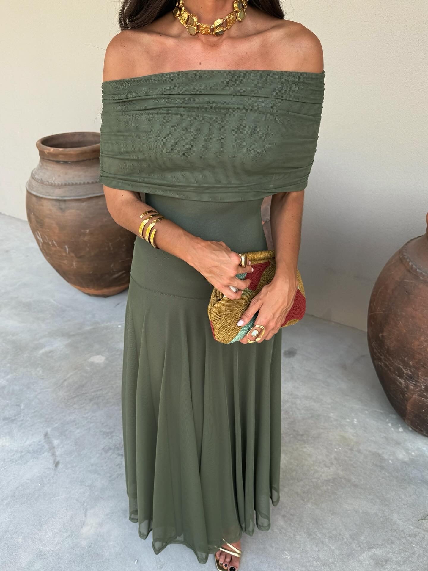 Elegant Silk Tulle Dress
