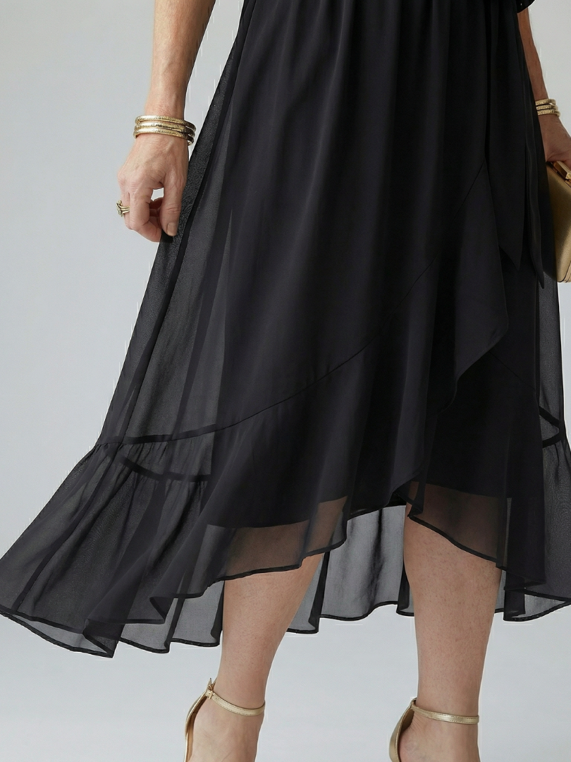 Draped Midi Dress