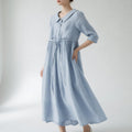 Elegant Midi Dress - Blue