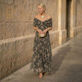 Elegant Botanical Dress