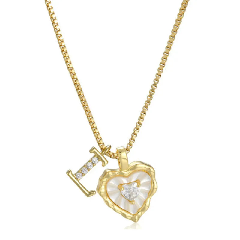 Personalized Initial Heart Necklace