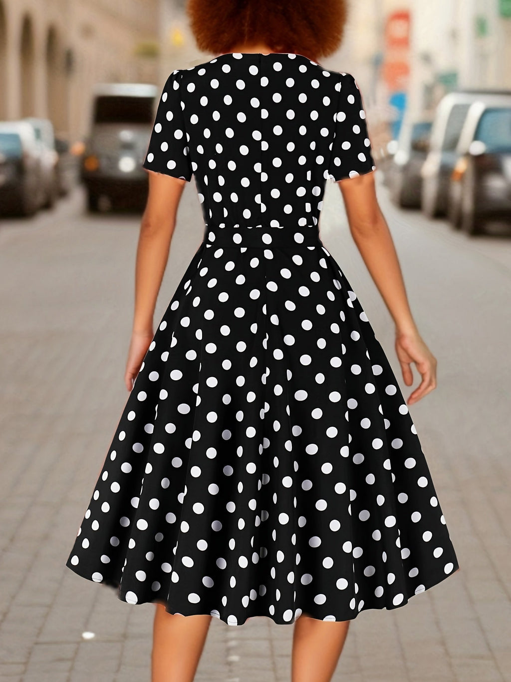 Elegant Comfortable Timeless Polka Dot Dress