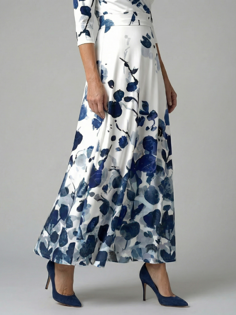 Collared Wrap Midi Dress