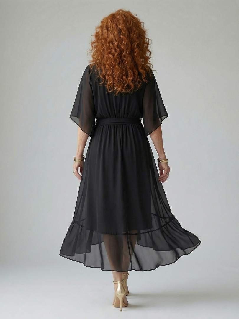 Draped Midi Dress