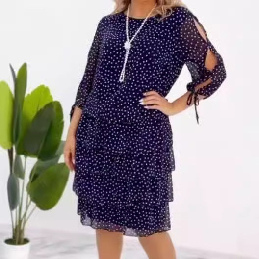Timeless Polka Dot Dress Comfortable Elegance