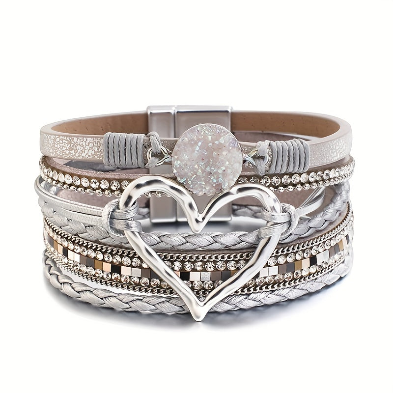 Boho Multistrand Leather Bracelet