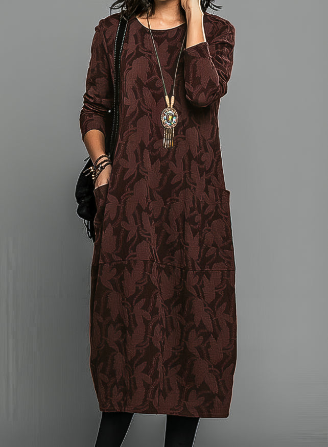 Floral Warmth Winter Dress