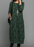 Floral Warmth Winter Dress