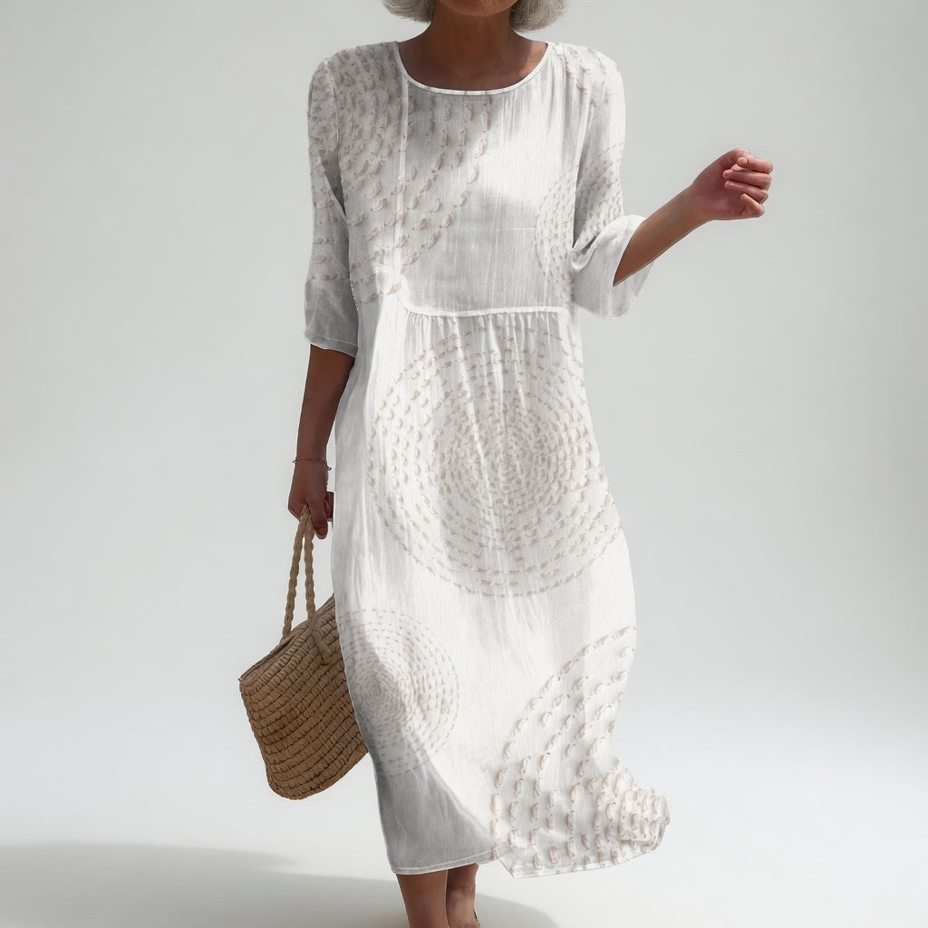 Elegant Midi Dress with Delicate Details