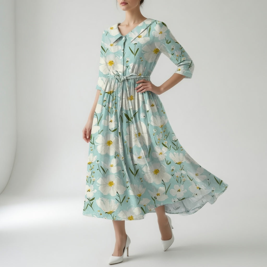 Comfortable Floral Dress - Style 2