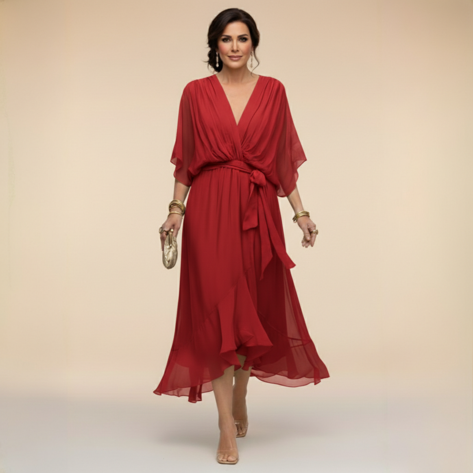 Flowy Elegant Maxi Dress - Monica