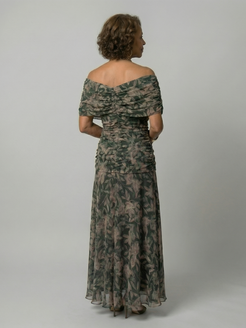 Casual Off Shoulder Midi Dress