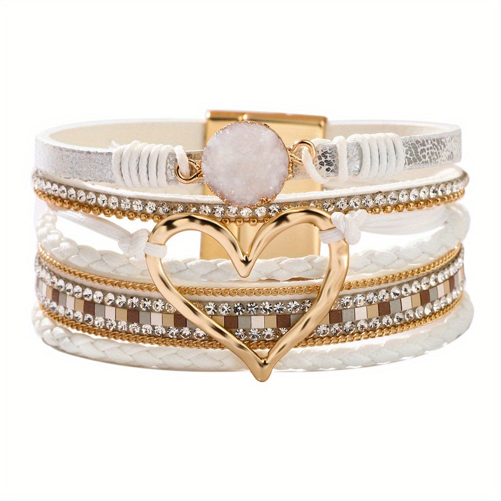 Boho Multistrand Leather Bracelet